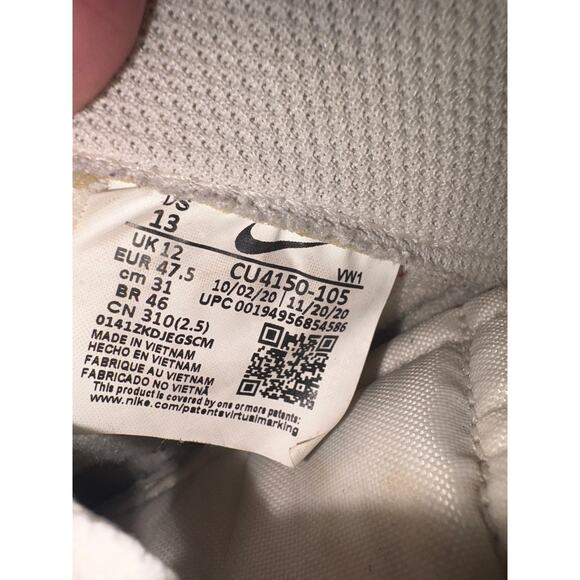 Nike Court Legacy White University Red Sneakers Sz 13 - Picture 7 of 7